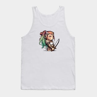 a dnd female elf barbarian Tank Top